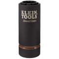Klein Tools 2-in-1 Metric Impact Socket, 12-Point, 24 x 19 mm, Part# 66052E