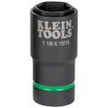 Klein Tools 2-in-1 Impact Socket, 6-Point, 1-1/8 and 15/16-Inch, Part# 66066