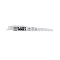 Klein Tools Reciprocating Saw Blades, 6 TPI, 6-Inch, 5-Pack, Part# 31716