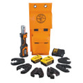 Klein Tools Battery-Operated Cutter/Crimper Kit, 4 Ah, Part# BAT207T144H