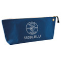 Klein Tools Zipper Bag, Large Canvas Tool Pouch, 18-Inch, Blue, Part# 5539LBLU