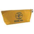 Klein Tools Zipper Bag, Large Canvas Tool Pouch, 18-Inch, Yellow, Part# 5539LYEL