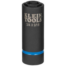 Klein Tools 2-in-1 Impact Socket, 6-Point, 3/4 and 9/16-Inch, Part# 66004