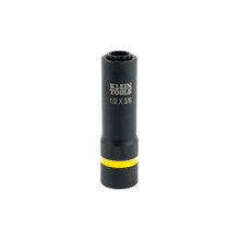 Klein Tools 2-in-1 Impact Socket, 12-Point, 1/2 and 3/8-Inch, Part# 66011