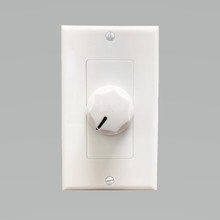 Speco WAT50DW 50W 70/25V Speaker Line Attenuator, Decora-Style - White, Part# WAT50DW