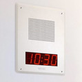 Valcom IP TALKBACK  Speaker 12.62" Square with Digital Clock, Part# VIP-420A-D-IC