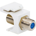 ICC Module, F-Type, Nickel Plated 3GHz, 10PK, White, Valuepack, Female to Female, Part# IC1079FTWH