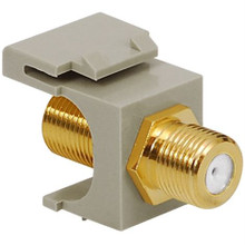 ICC Module, F-Type, Gold Plated, Grey, Part# IC107B5G-GY