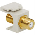ICC Module, F-Type, Gold Plated, White, Part# IC107B5G-WH