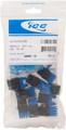 ICC Module, CAT5e, HD, 10PK, Black, Valuepack, 22~24 AWG, 568A/B Wiring, Part# IC107F5TBK