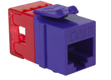 ICC Module, CAT6, HD, 10PK, Purple, Valuepack, 22~24 AWG, 568A/B Wiring, Part# IC107F6TPR