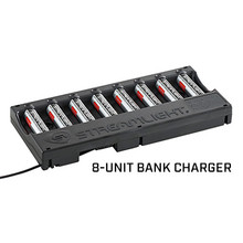 Streamlight 8-Unit Li-ion Battery Bank Charger - with batteries - 12V DC, Part# 20223