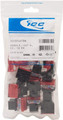 ICC Module, CAT6, EZ, 10PK, Black, Valuepack, 22~24 AWG, 568A/B Wiring, Part# IC107L6TBK