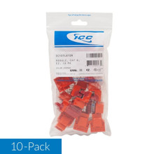 ICC Module, CAT6, EZ, 10PK, Orange, Valuepack, 22~24 AWG, 568A/B Wiring, Part# IC107L6TOR