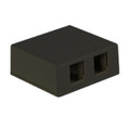 ICC Surface Mount Box, 2-Port, Black, Part# IC107SB2BK