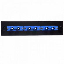 ICC Adapter Panel, 3 Duplex ST, SM, Ceramic, Blue, Part# ICFOPT26BK