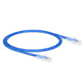 ICC Patch Cord, CAT5e, Clear Boot, 3' Blue, Low Profile, Assembled Snag-Free Strain Relief, Part# ICPCSP03BL