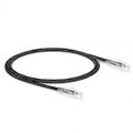 ICC Patch Cord, CAT5e, Clear Boot, 5' Black, Low Profile, Assembled Snag-Free Strain Relief, Part# ICPCSP05BK