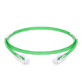 ICC Patch Cord, CAT5e, Clear Boot, 25' Green, Low Profile, Assembled Snag-Free Strain Relief, Part# ICPCSP25GN
