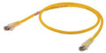ICC Patch Cord, CAT 6, Clear Boot, Yellow, 1', Part# ICPCST01YL