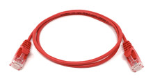 ICC Patch Cord, CAT 6, Clear Boot, Red, 3', Part# ICPCST03RD