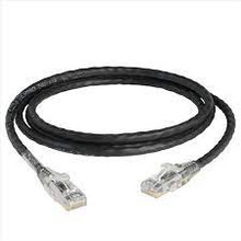 ICC Patch Cord, CAT 6, Clear Boot, Black, 5', Part# ICPCST05BK