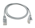 ICC Patch Cord, CAT 6, Clear Boot, Gray, 7', Part# ICPCST07GY
