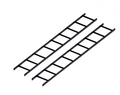 ICC Ladder Rack Runway, 7 FT, Straight Section (2 Pack), Part# ICCMSLSTV7