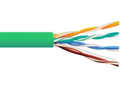 ICC Cat 5E 350 UTP Solid Cable, 24G, 4P, CMP, 1,000 FT, Green, Part# ICCABP5EGN