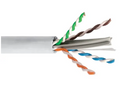 ICC Cat 6A UTP Solid Cable, 23G, 4P, CMP, 1,000 FT, White, Part# ICCABP6AWH