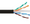 ICC Cat 6E, 600 UTP, Solid Cable, 23G, 4P, CMR, 1,000 FT, Black, Part# ICCABR6EBK