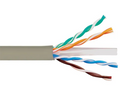 ICC Cat 6E, 600 UTP, Solid Cable, 23G, 4P, CMR, 1,000 FT, Grey, Part# ICCABR6EGY