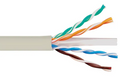 ICC Cat 6E, 600 UTP, Solid Cable, 23G, 4P, CMR, 1,000 FT, White, Part# ICCABR6EWH