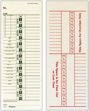 Compumatic Adams Time Cards 9657-200 (200 per pack), Part# 9657-200