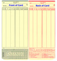 Compumatic MJR/Microder 000-099, 000-199, 000-249 (2000 per box) Time Card