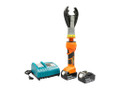Greenlee 6 Ton Insulated In-line Crimper with CJD3BG Head and 12V Charger, Part# EK425VXDBG12