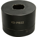 Greenlee Pushbutton (Oiltight) Knockout Die - 22.5mm, Part# KD-PB22