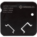 Greenlee Top-Hat DIN Rail 7.5mm & 15mm x 35mm Die Set (Dual-Profile) (PKGD), Part# THDR7515