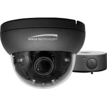 Speco 4MP HD-TVI FIT Dome Camera, 2.7-12mm Motorized lens, Grey Housing, Included Junc Box, TAA, NDAA, Part# H4FD1M