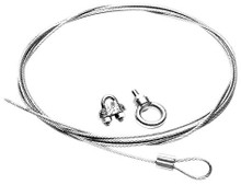 Bogen White 10 Foot Cable And Clamp, Part# CK10W