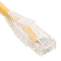 Patch Cord Cat5e Clear Boot 1' Yellow