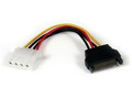 Startech 6in Sata To Lp4 Power Cable Adapter Fm