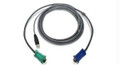 Iogear Kvm Cable - 4 Pin Usb Type A - Male - 15 Pin Hd D-sub (hd-15) - Male - 10 Feet -