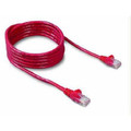 Belkin International Inc 1ft Cat5e Snagless Patch Cable, Utp, Red Pvc Jacket, 24awg, T568b, 50 Micron, Go