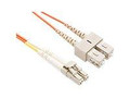 Unc Group Llc 5 Meter Lc-sc Om1 1gig Fiber Optic Cable, Orange, Ofnr, 62.5/125 Fiber, Multimod