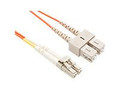 Unc Group Llc 6 Meter Lc-sc Om1 1gig Fiber Optic Cable, Orange, Ofnr, 62.5/125 Fiber, Multimod