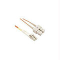 Unc Group Llc 7 Meter Lc-sc Om1 1gig Fiber Optic Cable, Orange, Ofnr, 62.5/125 Fiber, Multimod