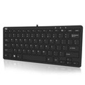 Adesso Slimtouch 11.25 Inch Wide Mini Multimedia Keyboard With 2 Usb Hubs ,sciss