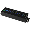 Startech Add Ten Usb 3.0 (5gbps) Ports With This Din Rail Or Surface-mountable Metal Hub