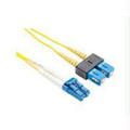 Unc Group Llc 3 Meter Lc-sc Singlemode Fiber Optic Cable, Yellow, Ofnr, 9/125 Fiber, Single-mo